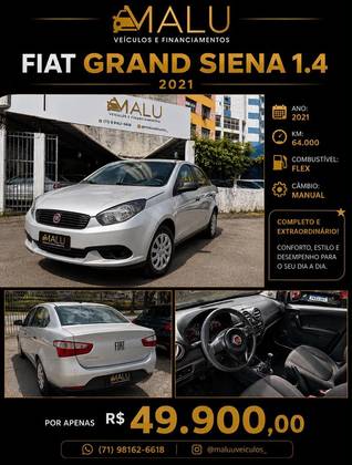 FIAT GRAND SIENA 1.4 MPI ATTRACTIVE 8V FLEX 4P MANUAL